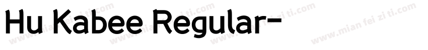 Hu Kabee Regular字体转换